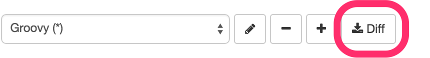 Change log files filter diff