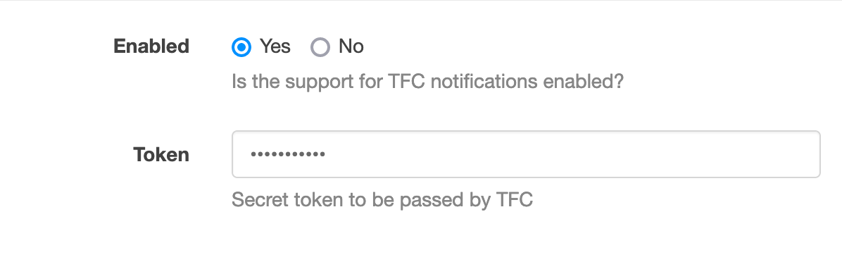 TFC Settings