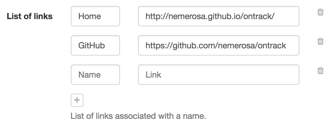 Named entries