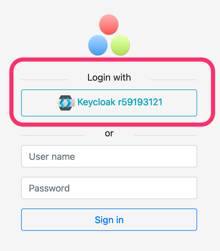 Keycloak login