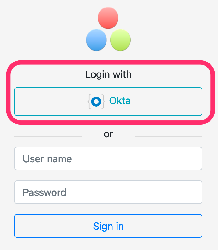 Okta login