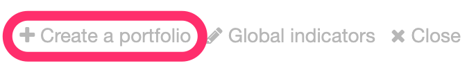 Create portfolio command